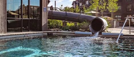 Indoor pool, outdoor pool