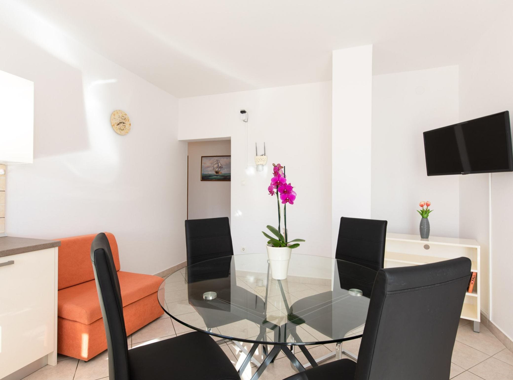 Apartment (Two Bedroom Apartment with Balcony an) | Private kitchen | Fridge