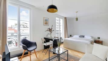 Apartment | 1 bedroom, laptop workspace, iron/ironing board, bed sheets