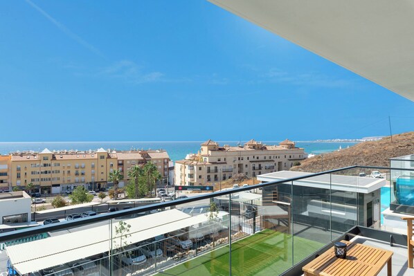 Apartamento, 1 quarto, sacada, vista para o oceano | Sacada