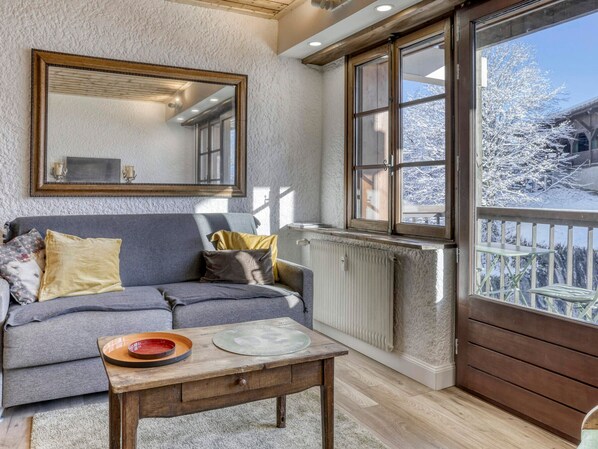 TV - Renovated Studio in Mégeve - 4 pers, Wifi (Megève)