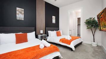 2 bedrooms, iron/ironing board, travel crib, WiFi