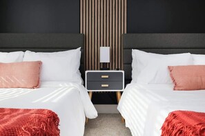 2 bedrooms, desk, iron/ironing board, travel crib