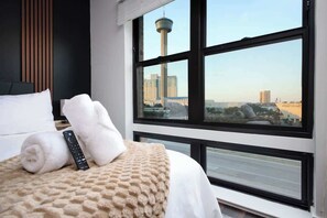 2 bedrooms, iron/ironing board, travel crib, WiFi