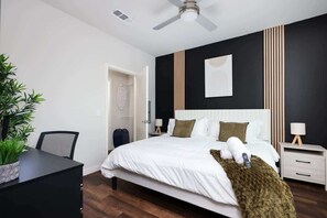 1 bedroom, iron/ironing board, travel crib, WiFi