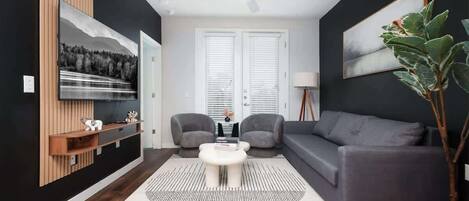 Télévision, table de tennis de table