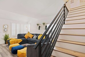 Townhome, Multiple Beds, Patio, Golf View (The 14th Fairway Delight) | Living area | 42-inch flat-screen TV with digital channels - The 14th Fairway Delight 4Bd W/community Pool! (Palm Springs)