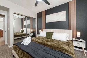 2 bedrooms, iron/ironing board, travel crib, free WiFi