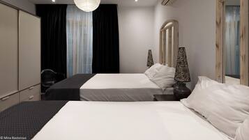 2 habitaciones, tabla de planchar con plancha, wifi y ropa de cama