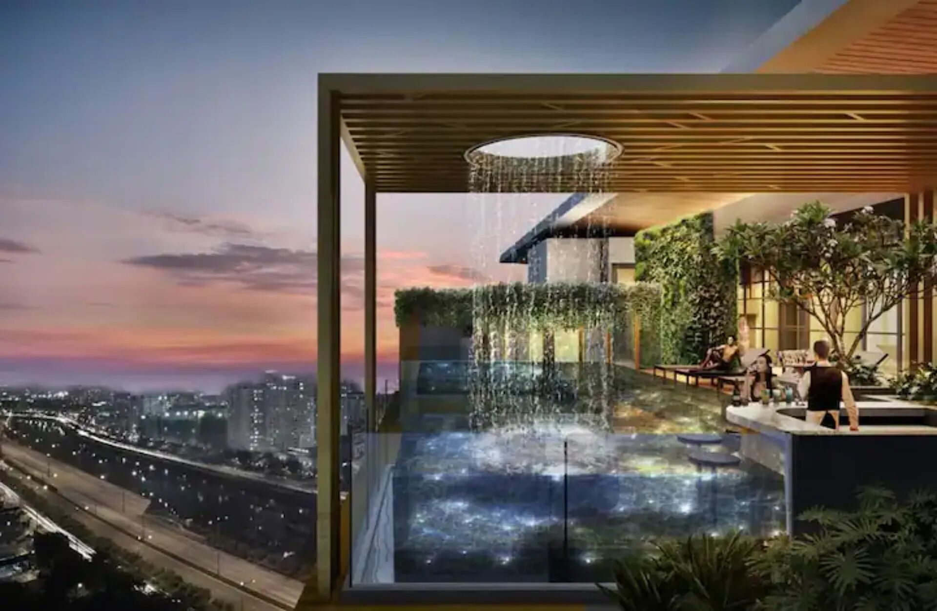 Alberca al aire libre 