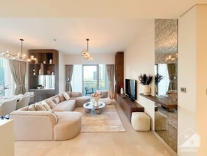 Living area - Luxury Grande Downtown Full Burj khalifa Views (Dubai)