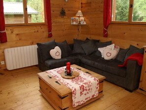 TV, fireplace - Log cabin near Gerardmer (Rochesson)