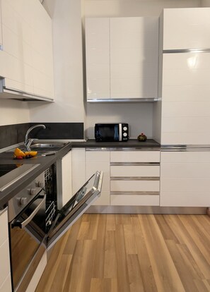 Apartment | Private kitchen | Fridge, microwave, oven, dishwasher - Studio Near Politecnico, Milan (Milan)