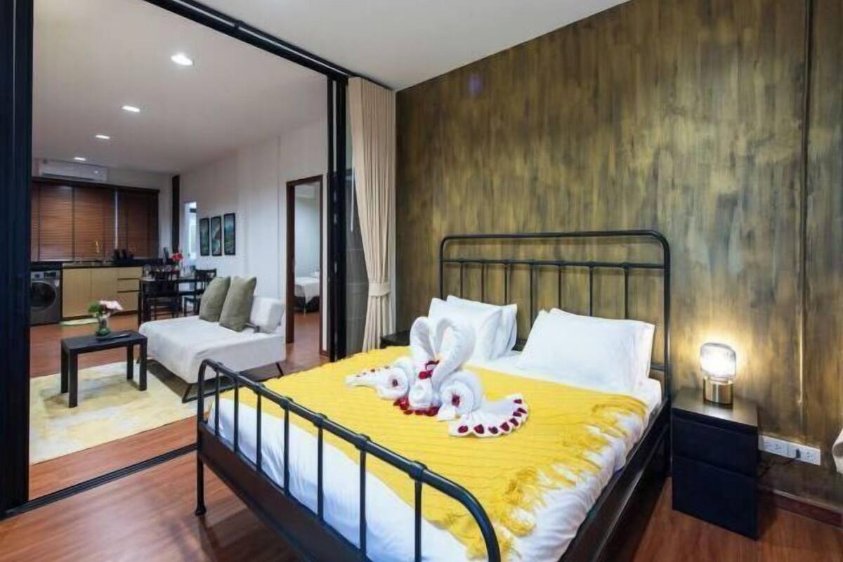 Blackout curtains, iron/ironing board, free WiFi, bed sheets