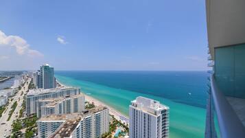 Deluxe Apartment, Partial Sea View | Balcony view