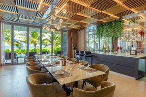 Luxury Villa, Multiple Bedrooms, Beach View, Beachfront | Shared kitchen