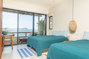 2 bedrooms, iron/ironing board, WiFi, bed sheets - Luxury apartment with ocean view, beach access and high speed WIFI (El Arrocito)