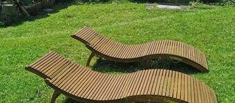 Cozy country house with garden near the trade fair