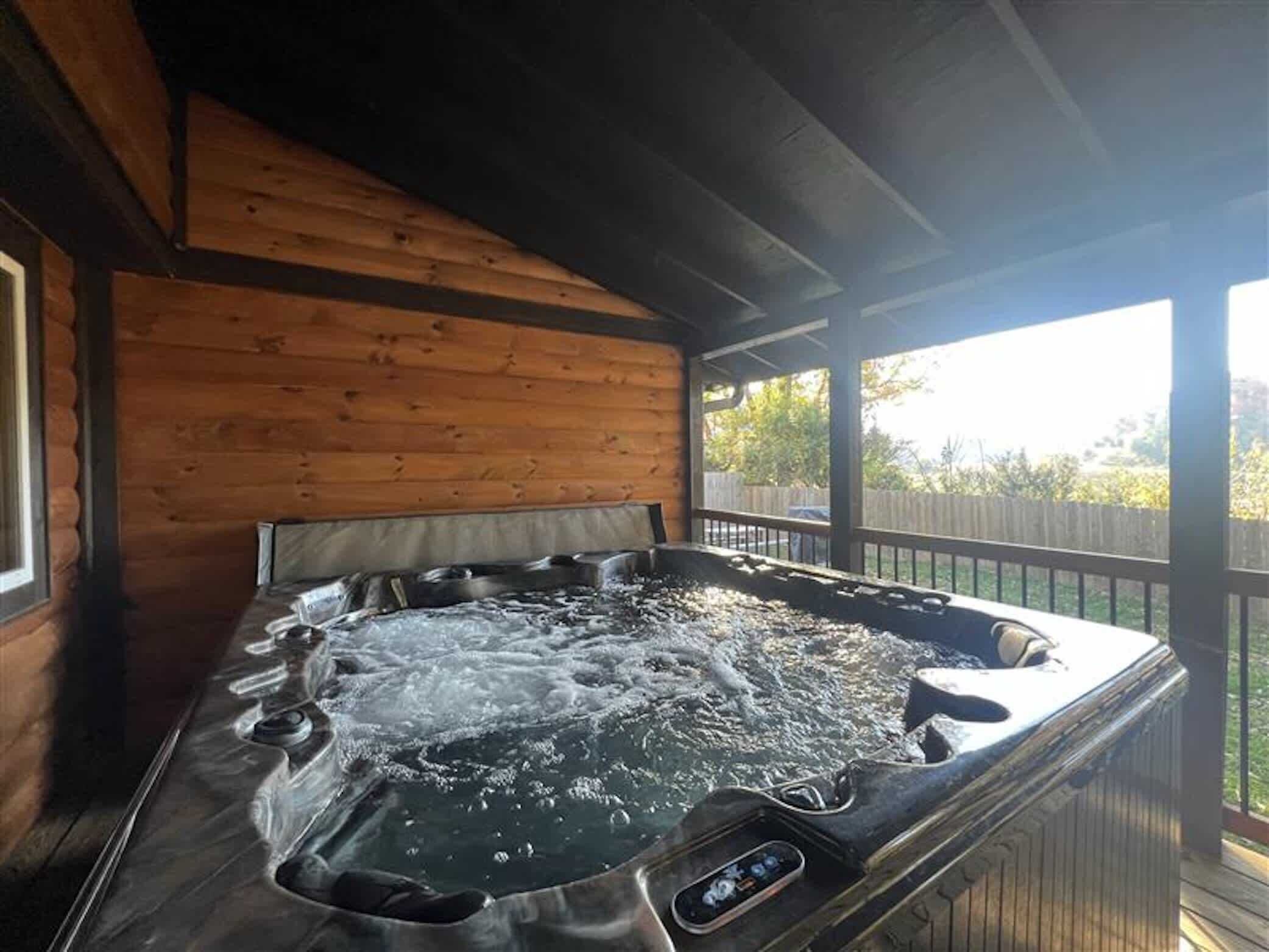 Cabin, Multiple Beds, Hot Tub, Mountain View (Dolly’s Darling) | Outdoor spa tub