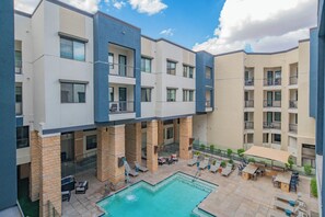 Executive-lejlighed - 1 soveværelse - ikke-ryger - køkken | Udsigt fra balkon