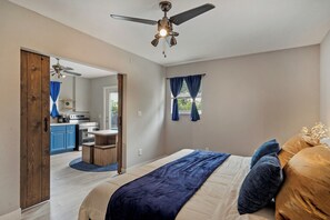 1 bedroom, iron/ironing board, travel crib, WiFi