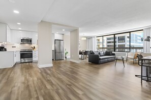 Comfort Apartment, 1 Bedroom, Balcony, City View | Living area - Walkable DC View Apartments (Arlington)