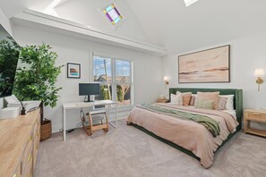 2 chambres, bureau, Wi-Fi, literie fournie