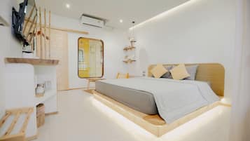 Habitación Deluxe doble | Minibar con artículos gratuitos, wifi gratis, ropa de cama