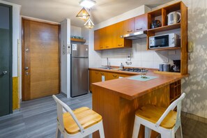 Fridge, microwave, oven, stovetop - Peaceful apartment with WiFi in Santiago (Santiago)