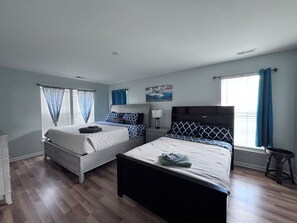 4 bedrooms, iron/ironing board, travel crib, WiFi