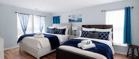 4 soverom, strykejern/-brett, reiseseng for barn og wi-fi