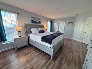 4 bedrooms, iron/ironing board, travel cot, WiFi