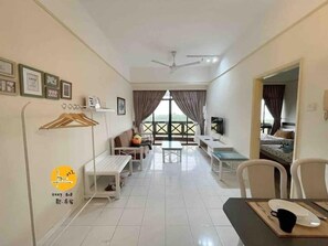 Comfort Apartment, Balcony, Partial Sea View | Living area - Melaka Mahkota Unit (Malacca City)