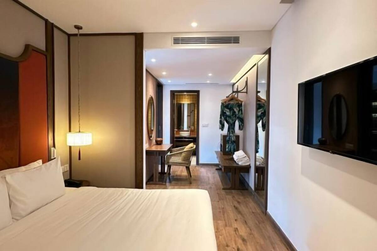 1 dormitorio, ropa de cama de alta calidad, edredones de plumas