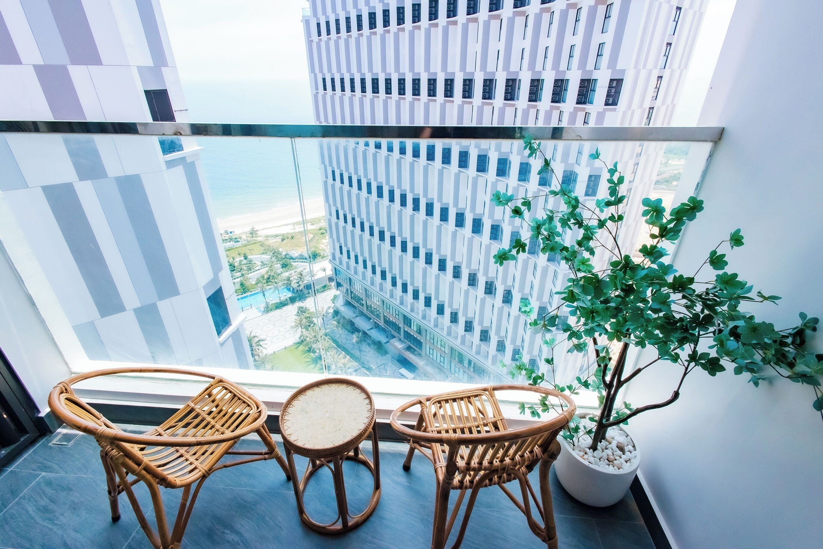 Suite Premium, 2 habitaciones, balcón, vista al océano | Vista del balcón