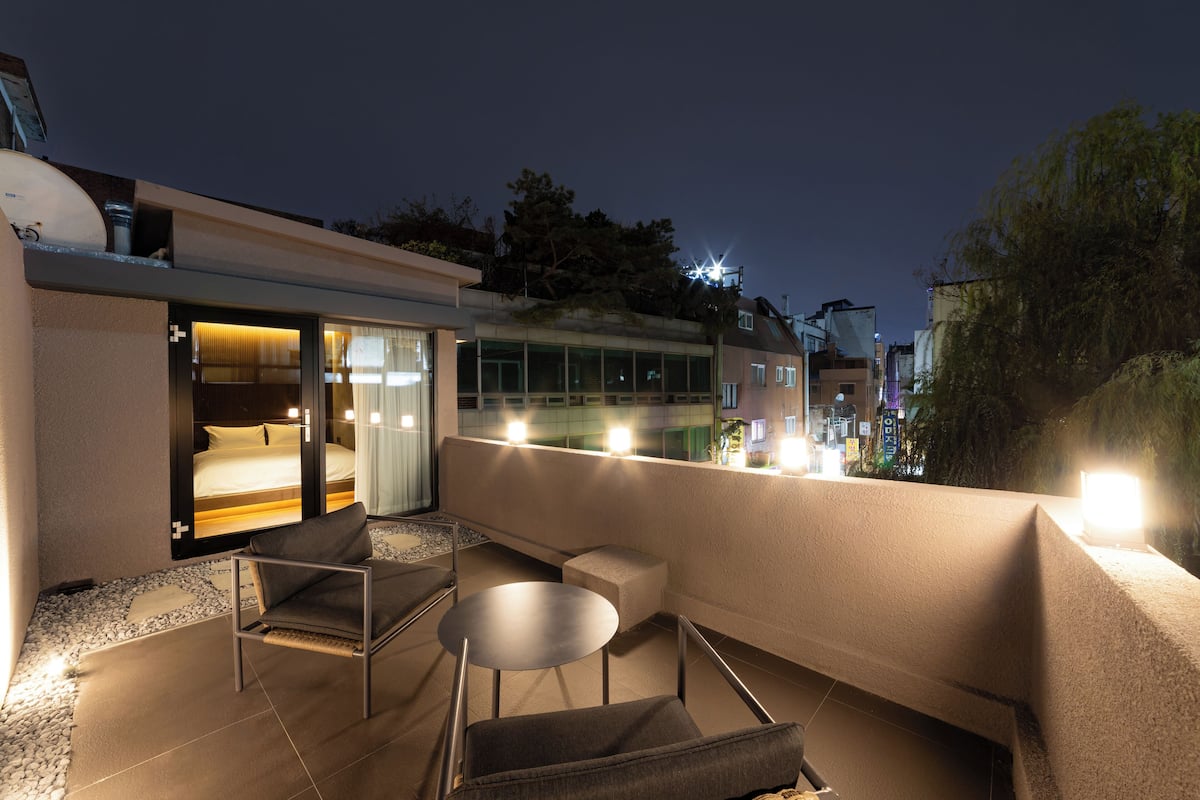 Camera doppia (Terrace Suite Jacuzzi) | Terrazza/patio