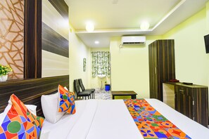 Deluxe Room | Egyptian cotton sheets, premium bedding, in-room safe, free WiFi - FabHotel Galaxy Shamshabed (Hyderabad)