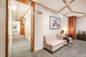 Sitteområde i lobbyen