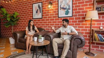 Sitteområde i lobbyen