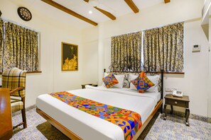 Deluxe kamer | Lakens van Egyptisch katoen, luxe beddengoed, gratis wifi, beddengoed