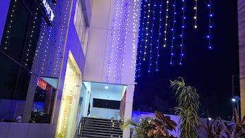 Front of property – evening/night