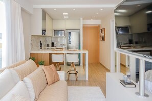 Living area - Vita Boulevard Studio 208 Café (Gramado)