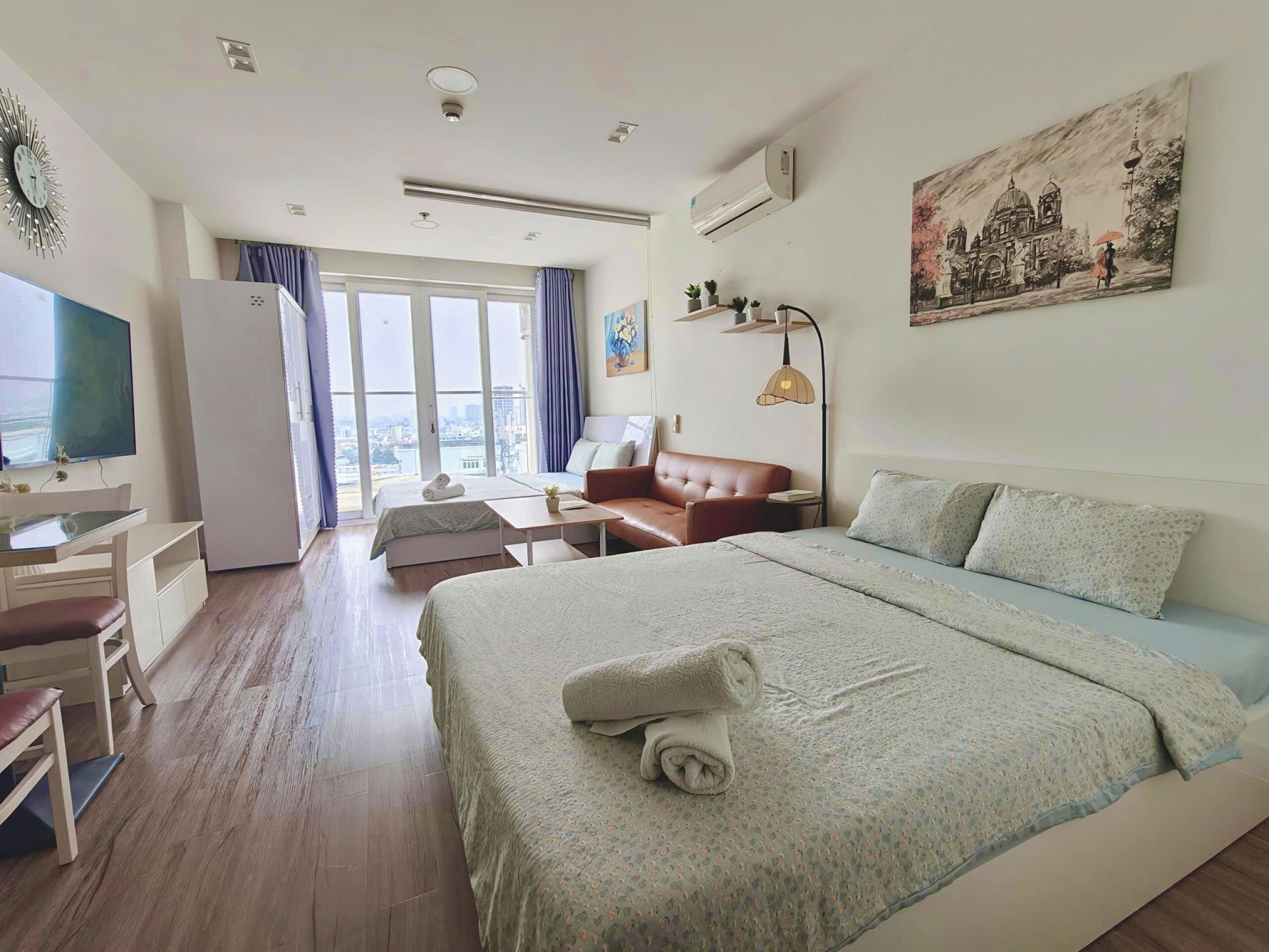 Basic Condo, City View | 1 bedroom, desk, laptop workspace, blackout curtains
