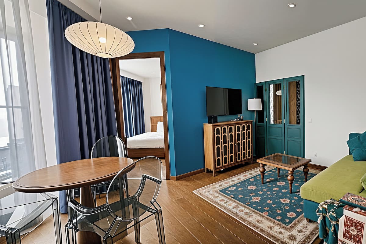 Luxury-Apartment, 2 Schlafzimmer, Balkon, Gartenblick