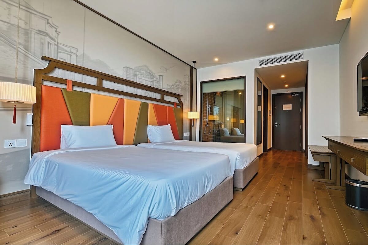 Business-Studio, 2 Einzelbetten, Gartenblick