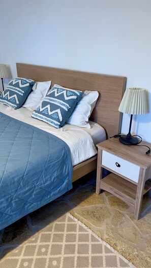 2 bedrooms, travel crib, WiFi, bed sheets