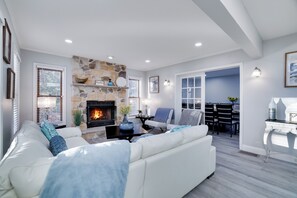 Smart TV, chimenea