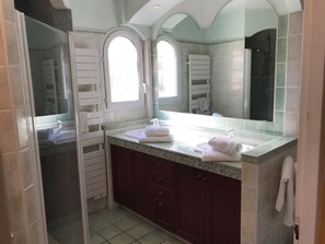 Shower, hair dryer, bidet