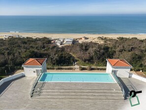 Enjoy a refreshing swim with a stunning ocean view from our rooftop pool.