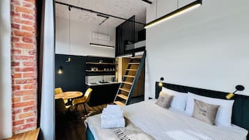 Loft conforto | Área de estar | Smart TV 32 polegadas com canais a cabo